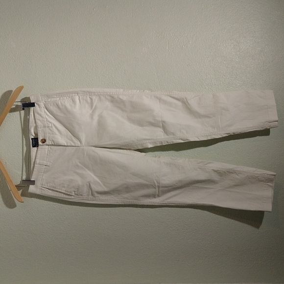 J Crew high rise girlfriend chino in Marine Salt - off white/winter white - Picture 2 of 5